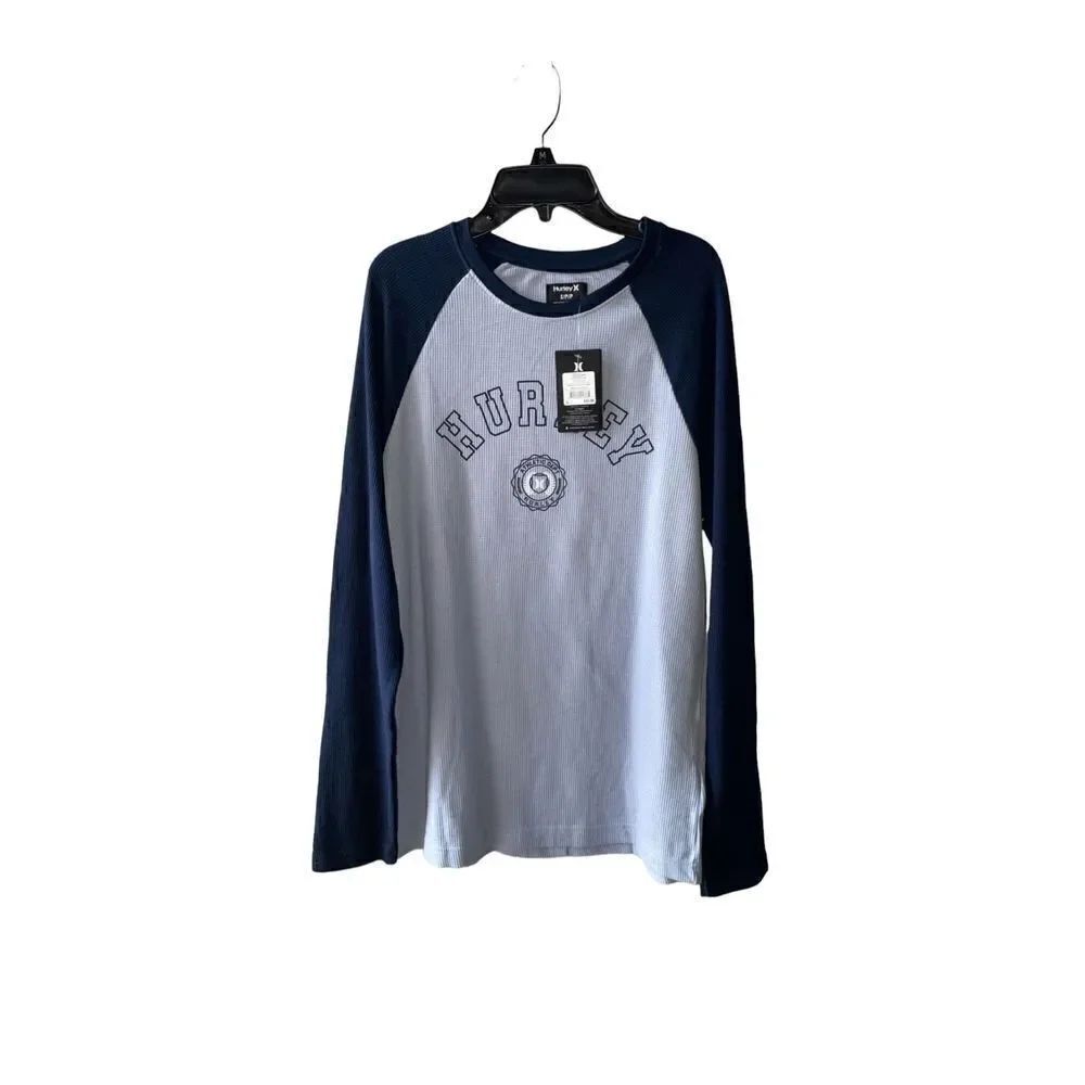 Hurley Thermal Blue Blizzard Long Sleeve 1259-0522 Size Small NWT